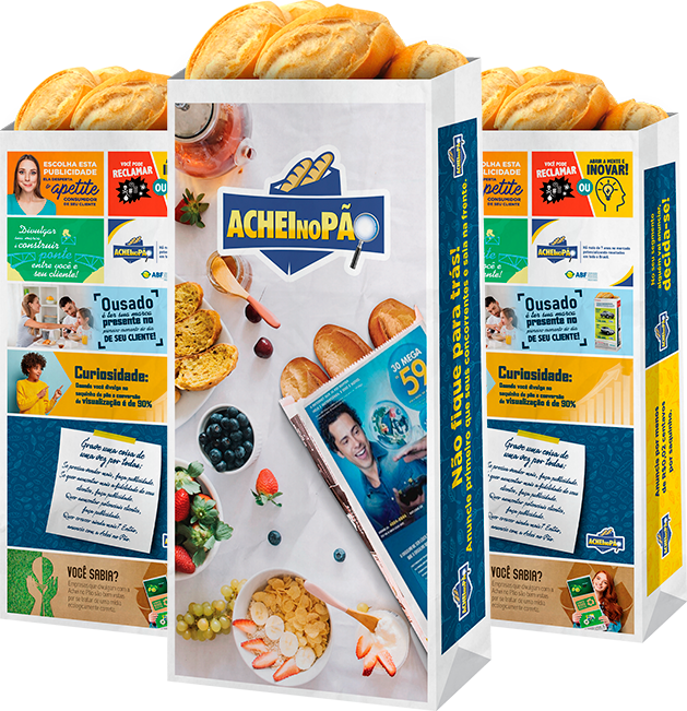 Publicidade em saco de pão